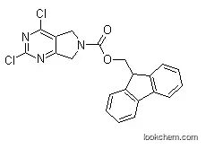 Molecular Structure of 903129-86-2 ((9H-Fluoren-9-yl)methyl 2,4-dichloro-5H-pyrrolo[3,4-d]pyrimidine-6(7H)-carboxylate)